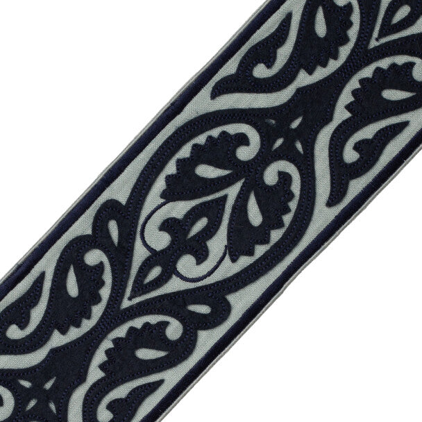 Kempinski Appliqué Border Trim by Samuel & Sons in Dresden Blue