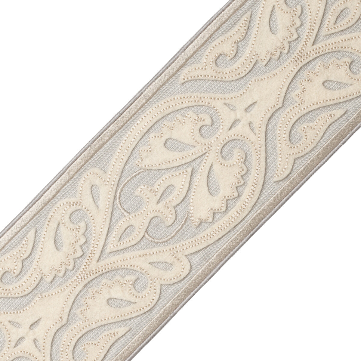 Kempinski Appliqué Border Trim by Samuel & Sons in Mist