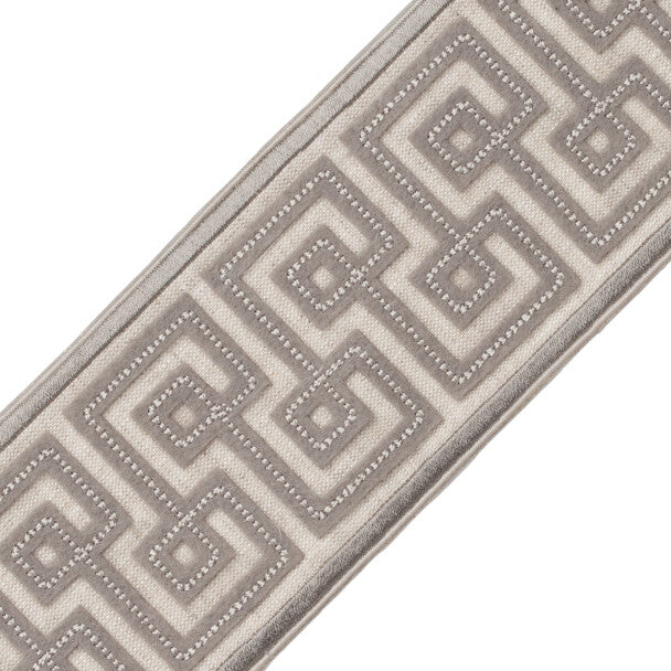 Laudinella Appliqué Border Trim by Samuel & Sons in Dove