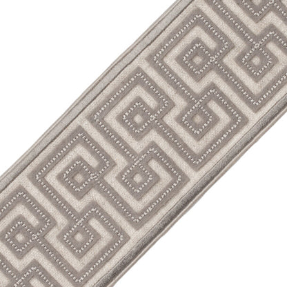 Laudinella Appliqué Border Trim by Samuel & Sons in Dove