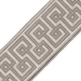 Laudinella Appliqué Border Trim by Samuel & Sons in Dove