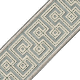 Laudinella Appliqué Border Trim by Samuel & Sons in Seaglass