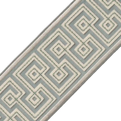 Laudinella Appliqué Border Trim by Samuel & Sons in Seaglass