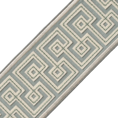 Laudinella Appliqué Border Trim by Samuel & Sons in Seaglass