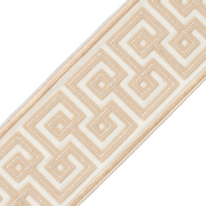 Laudinella Appliqué Border Trim by Samuel & Sons in Eggshell