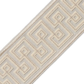 Laudinella Appliqué Border Trim by Samuel & Sons in Mist