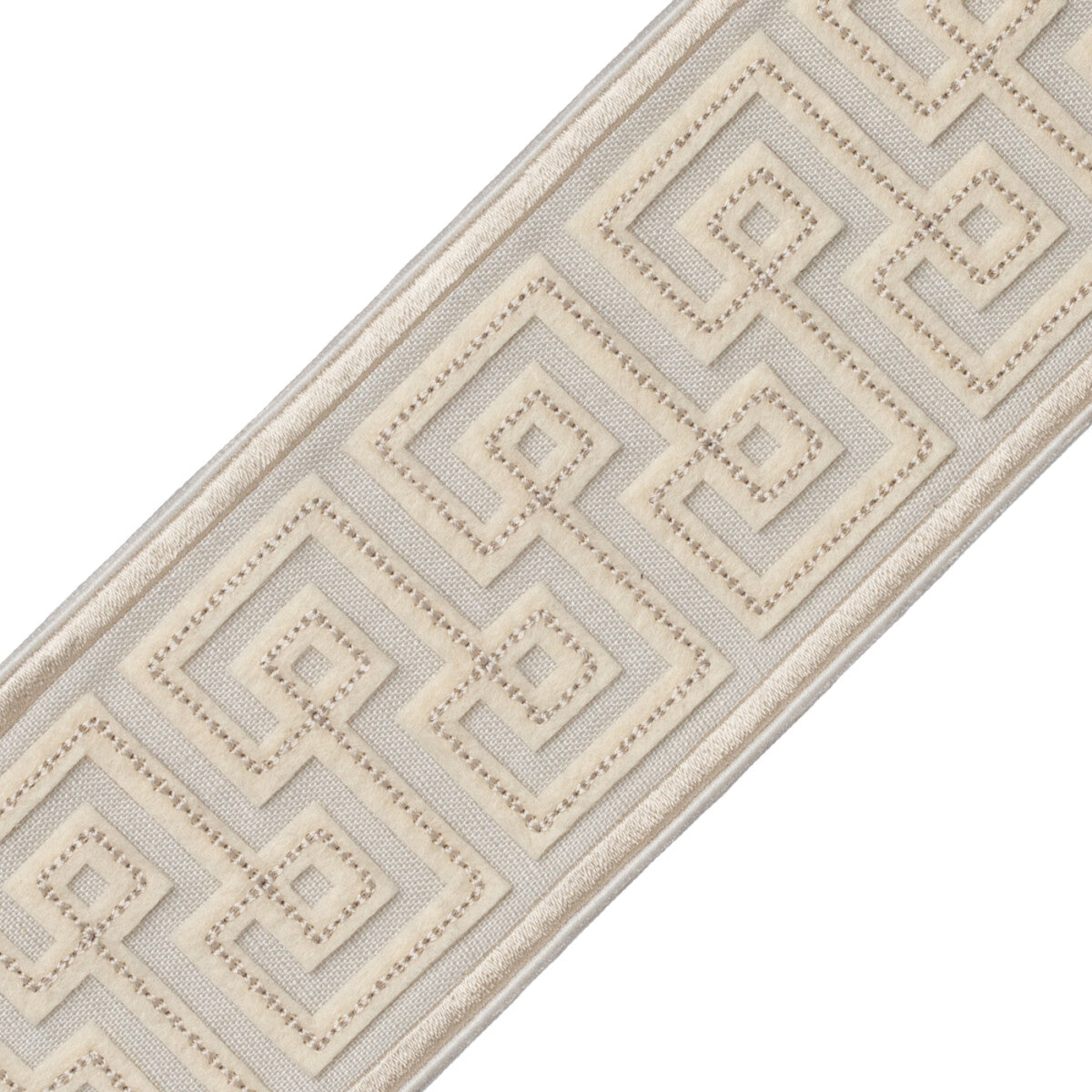 Laudinella Appliqué Border Trim by Samuel & Sons in Mist