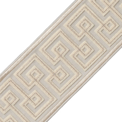 Laudinella Appliqué Border Trim by Samuel & Sons in Mist