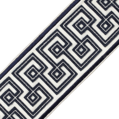 Laudinella Appliqué Border Trim by Samuel & Sons in Navy