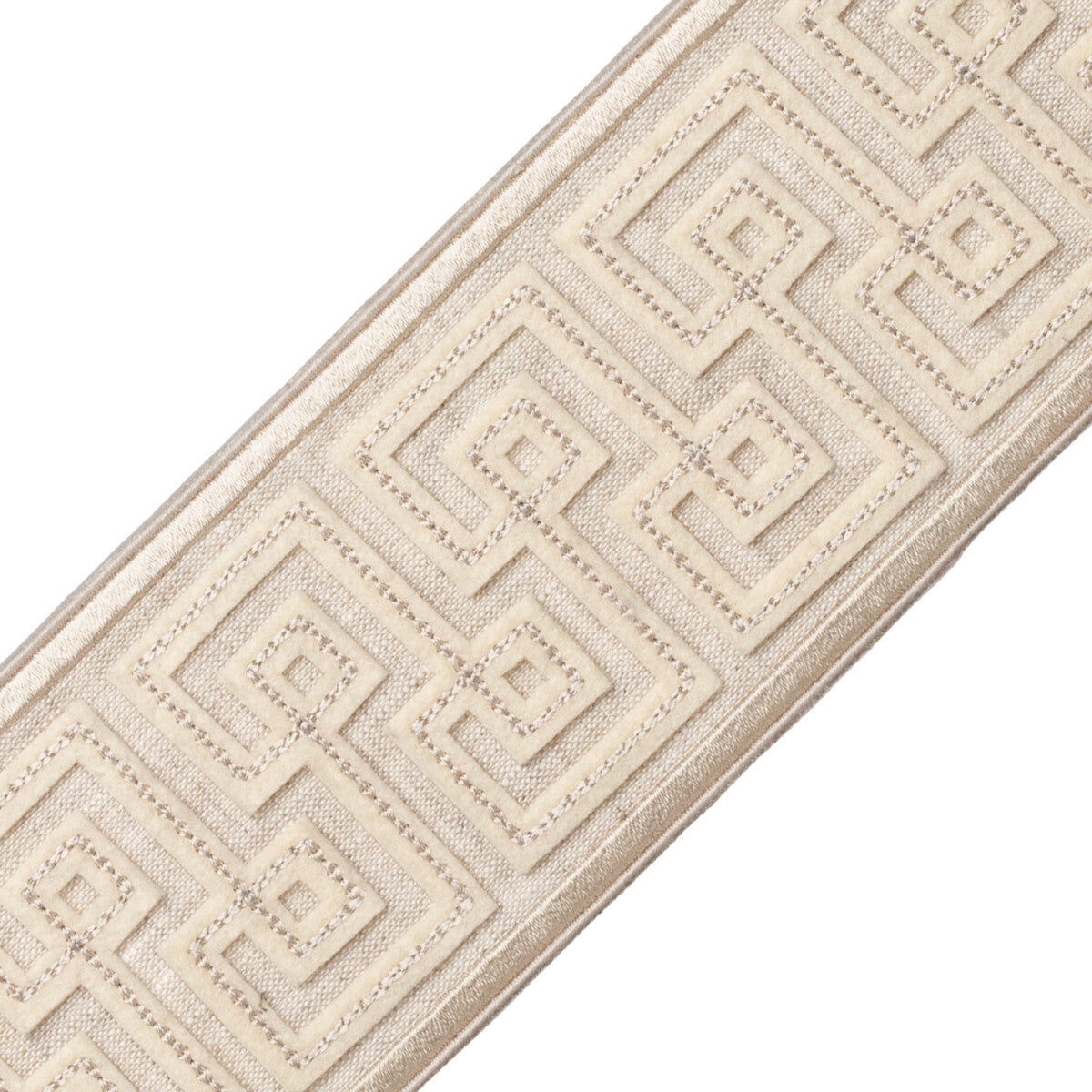 Laudinella Appliqué Border Trim by Samuel & Sons in Oyster