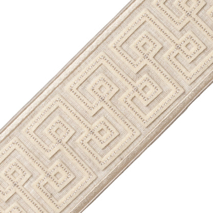 Laudinella Appliqué Border Trim by Samuel & Sons in Oyster