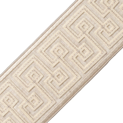 Laudinella Appliqué Border Trim by Samuel & Sons in Oyster