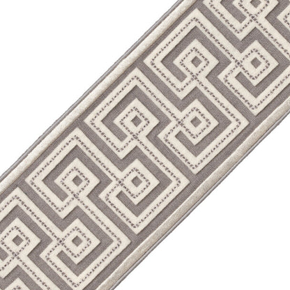 Laudinella Appliqué Border Trim by Samuel & Sons in Gris
