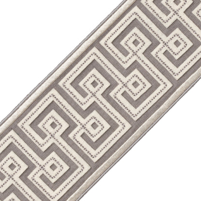 Laudinella Appliqué Border Trim by Samuel & Sons in Gris