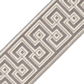 Laudinella Appliqué Border Trim by Samuel & Sons in Gris