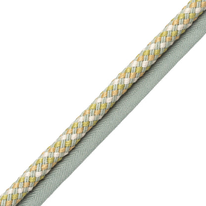 Veranda Linen Cord With Tape Trim by Samuel & Sons in Chardon Bleu