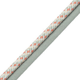 Veranda Linen Cord With Tape Trim by Samuel & Sons in Delphinium