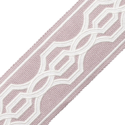 Veranda Linen Appliqué Border Trim by Samuel & Sons in Wisteria