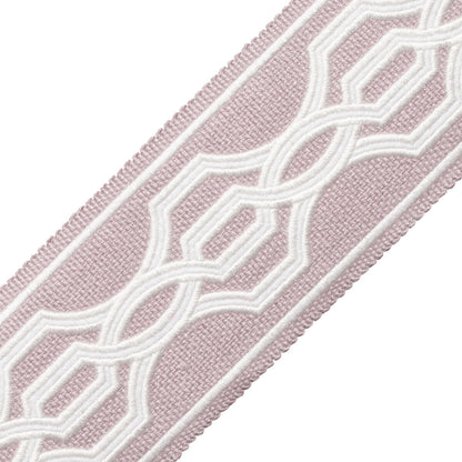 Veranda Linen Appliqué Border Trim by Samuel & Sons in Wisteria
