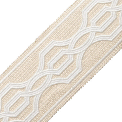 Veranda Linen Appliqué Border Trim by Samuel & Sons in Narcisses