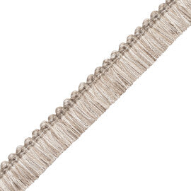 Veranda Linen Brush Fringe Trim by Samuel & Sons in Silver Birch
