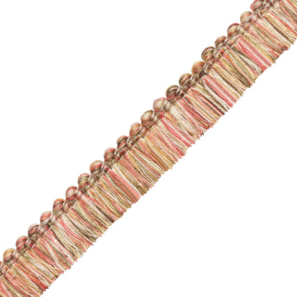Veranda Linen Brush Fringe Trim by Samuel & Sons in Tea Rose