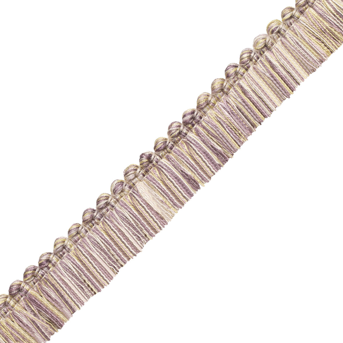 Veranda Linen Brush Fringe Trim by Samuel & Sons in Wisteria