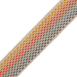 Veranda Ombré Border Trim by Samuel & Sons in Hibiscus