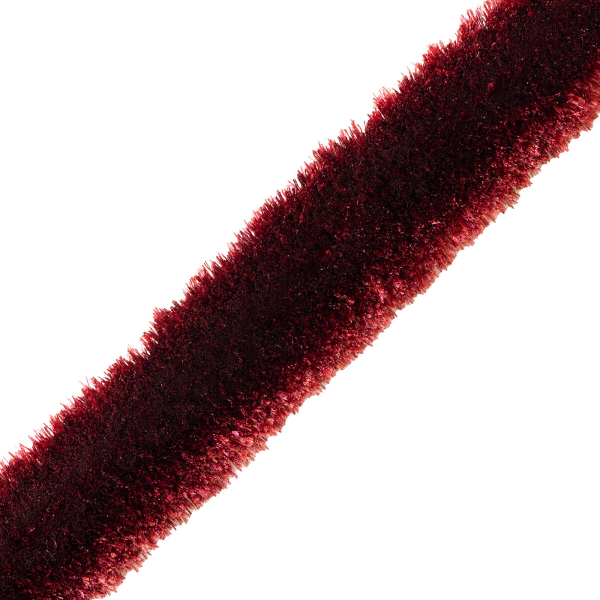 Aria Silk Brush Fringe Trim by Samuel & Sons in Ruby