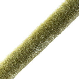 Aria Silk Brush Fringe Trim by Samuel & Sons in Celery