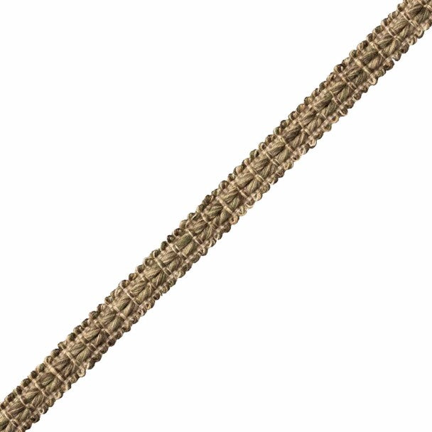 Somerset Strié Gimp Trim by Samuel & Sons in Olive