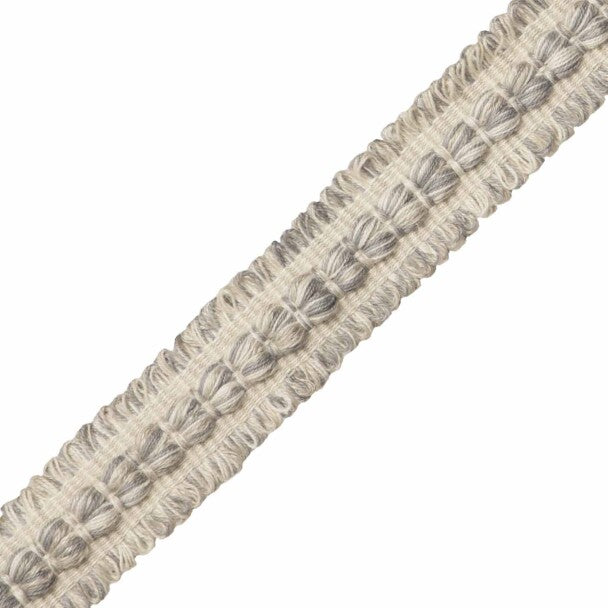 Somerset Strié Braid Trim by Samuel & Sons in Slate