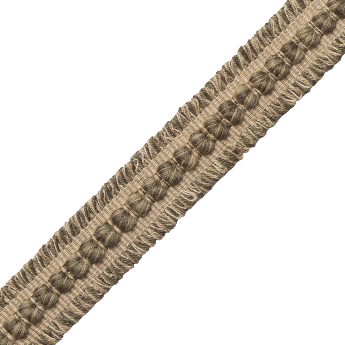 Somerset Strié Braid Trim by Samuel & Sons in Olive