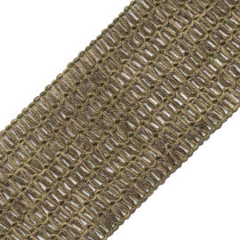 Somerset Openwork Braid Trim by Samuel & Sons in Olive