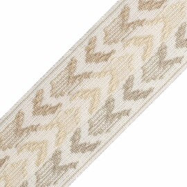 Somerset Ikat Border Trim by Samuel & Sons in Flax
