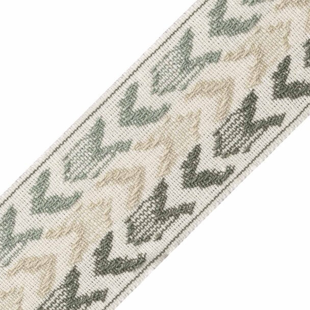Somerset Ikat Border Trim by Samuel & Sons in Rain