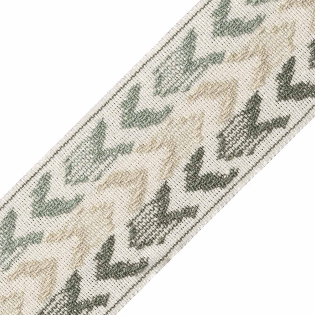 Somerset Ikat Border Trim by Samuel & Sons in Rain