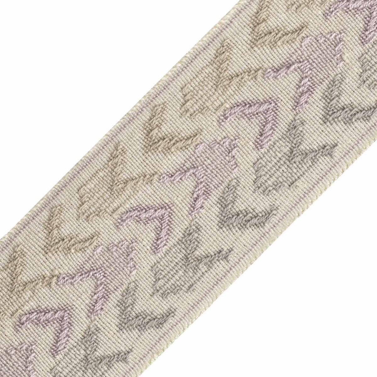 Somerset Ikat Border Trim by Samuel & Sons in Heather Grey