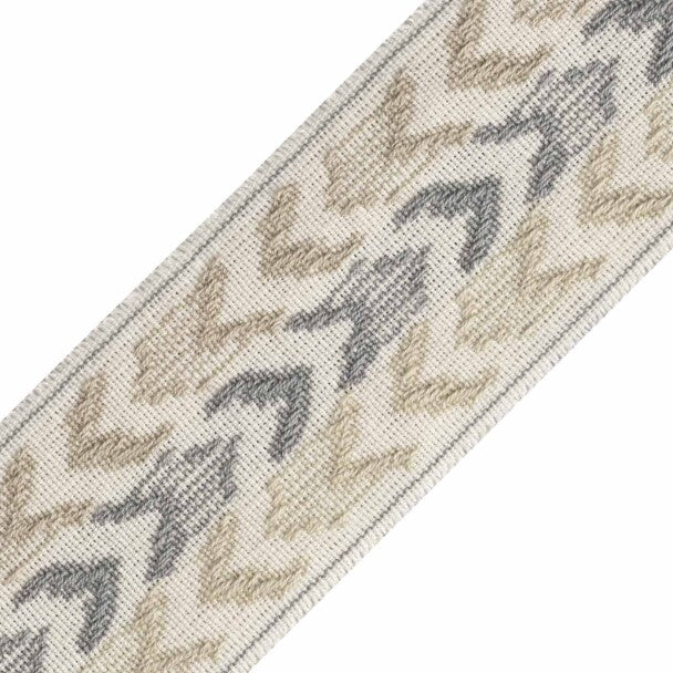Somerset Ikat Border Trim by Samuel & Sons in Slate