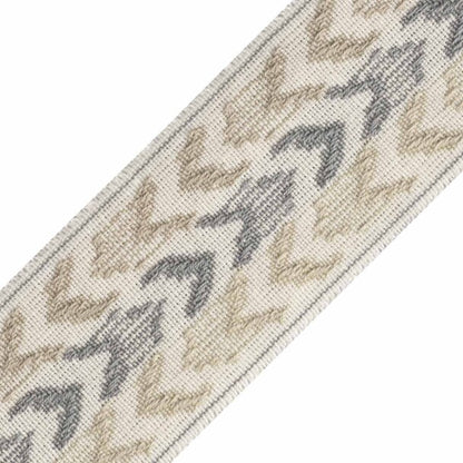 Somerset Ikat Border Trim by Samuel & Sons in Slate