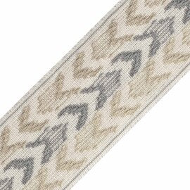 Somerset Ikat Border Trim by Samuel & Sons in Slate