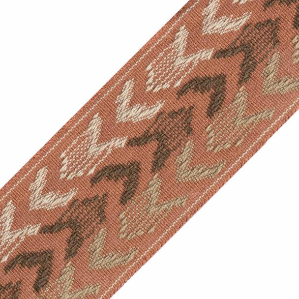 Somerset Ikat Border Trim by Samuel & Sons in Terra