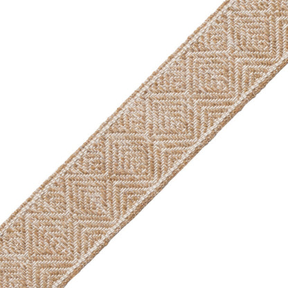 Somerset Geometric Border Trim by Samuel & Sons in Driftwood