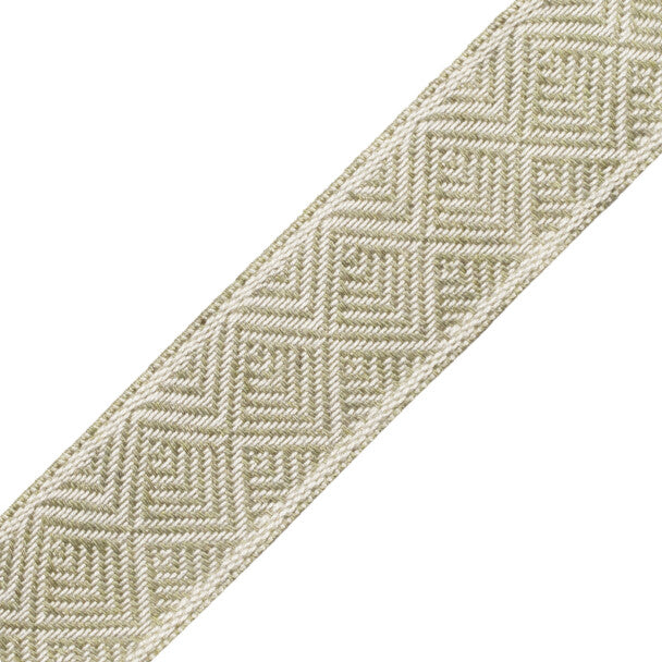 Somerset Geometric Border Trim by Samuel & Sons in Willow