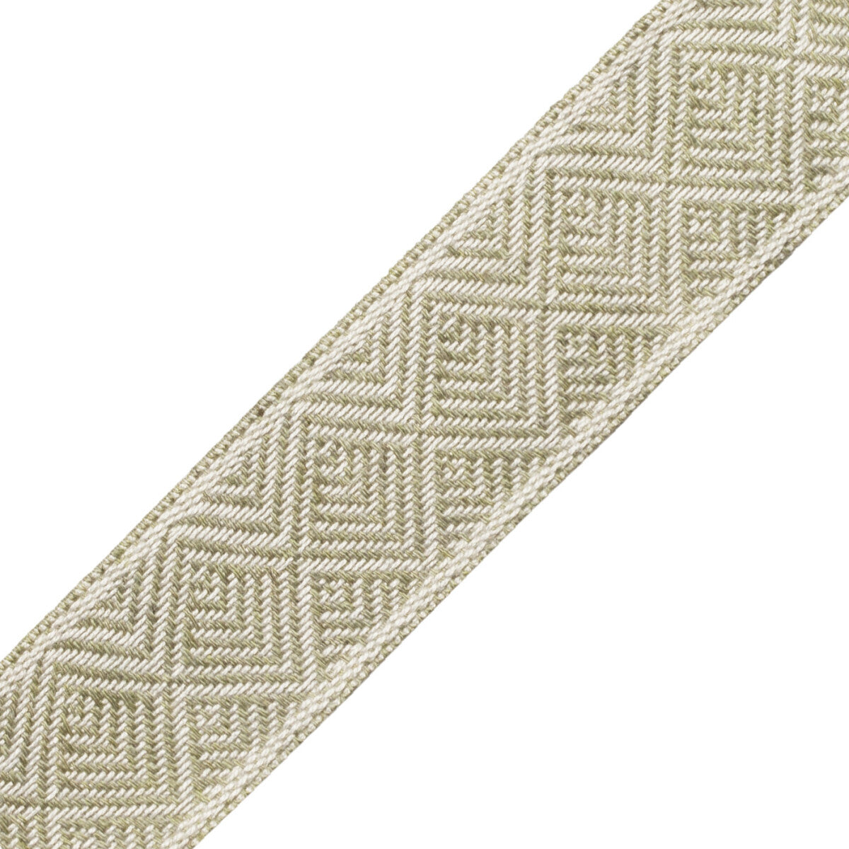 Somerset Geometric Border Trim by Samuel & Sons in Willow