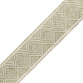 Somerset Geometric Border Trim by Samuel & Sons in Willow