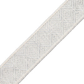 Somerset Geometric Border Trim by Samuel & Sons in Rain
