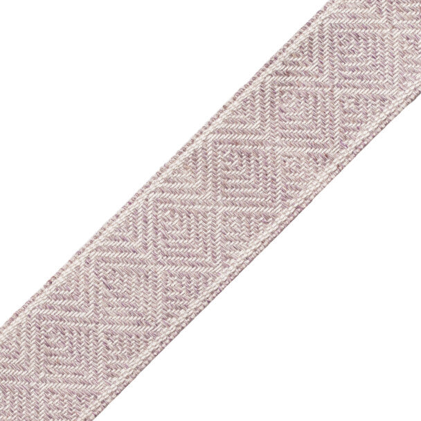 Somerset Geometric Border Trim by Samuel & Sons in Heather Grey