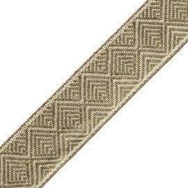 Somerset Geometric Border Trim by Samuel & Sons in Olive