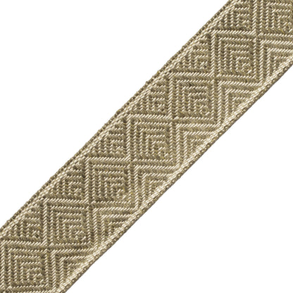 Somerset Geometric Border Trim by Samuel & Sons in Olive